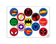 SUGAR tlač Avengers Muffins VYSOKÁ KVALITA SUGAR tlač Avengers Muffins VYSOKÁ KVALITA