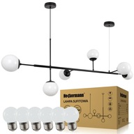 GUĽOVÉ STROPNÉ ZÁVESNÉ SVÍTIDLO DO OBÝVAČKY + LED ŽIAROVKY GUĽOVÉ STROPNÉ ZÁVESNÉ SVÍTIDLO DO OBÝVAČKY + LED ŽIAROVKY