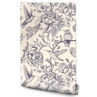 Tapeta do spálne Vtáky Kolibríky Kvety Príroda Tapeta do spálne Vtáky Kolibríky Kvety Príroda