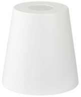 E27 biele podkrovné kovové tienidlo na lampu