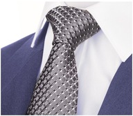 SILK pánska kravata k oceľovému obleku kj54 SILK pánska kravata k oceľovému obleku kj54