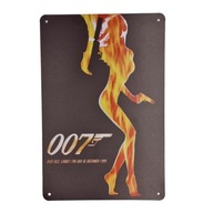 Dekoratívna plaketa Vintage Retro Bond 007