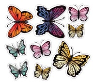 Magnety na chladničku SET motýľov BUTTERFLY