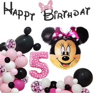 BALOONS narodeninový set 5 rokov MINI MINNIE MOUSE BALOONS narodeninový set 5 rokov MINI MINNIE MOUSE