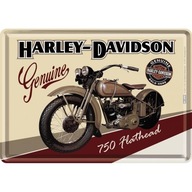 Kovová pohľadnica Harley-Davidson Motor Usa
