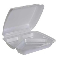 Menubox trojdielne vyberateľné polystyrénové nádoby Menubox trojdielne vyberateľné polystyrénové nádoby