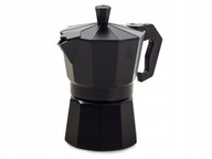 MOKA KÁVOVAR OBJEM 150 ml S RÚČKOU, ČIERNA MOKA KÁVOVAR OBJEM 150 ml S RÚČKOU, ČIERNA