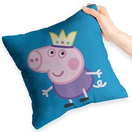 MODRÝ VANKÚŠ PRE DARČEK VANÚŠIKU PEPPA PIG + TEXT ZADARMO MODRÝ VANKÚŠ PRE DARČEK VANÚŠIKU PEPPA PIG + TEXT ZADARMO