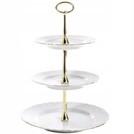 3604 GOLD LINE ROCOCO PORCELÁN Pódiový podnos ĆMIELÓW 3604 GOLD LINE ROCOCO PORCELÁN Pódiový podnos ĆMIELÓW