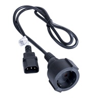 Napájací kábel Akyga AK-PC-13A CCA CEE 7/3 / IEC Napájací kábel Akyga AK-PC-13A CCA CEE 7/3 / IEC