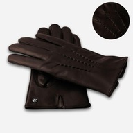 Pánske kožené rukavice CASHMERE TOUCHSCREEN BROWN Pánske kožené rukavice CASHMERE TOUCHSCREEN BROWN