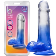 Blush Farebné dildo so semenníkmi a prísavkou Blush Farebné dildo so semenníkmi a prísavkou