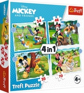 PUZZLE 4V1 207 MICKEY MOUSE MICKEY MOUSE MICKEY'S COOL DAY CLUBS 4+