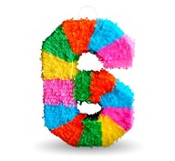 Piñata číslo 6 šieste narodeniny