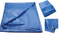Modrá plachta 5x4, vystužená, 75g/m2 Modrá plachta 5x4, vystužená, 75g/m2