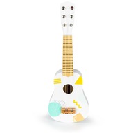 Klasická gitara pre deti, 6 strún, drevená, biela