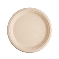 Prírodný tanier z cukrovej trstiny 23 cm / 50 kusov