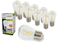 10x E27 LED žiarovka 1W 2700K retro dekoratívna slza na girlandy 10x E27 LED žiarovka 1W 2700K retro dekoratívna slza na girlandy
