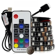 4 M LED PÁS RGB 5050 TV PODSVIETENIE USB DIAĽKOVÉ OVLÁDANIE 4 M LED PÁS RGB 5050 TV PODSVIETENIE USB DIAĽKOVÉ OVLÁDANIE