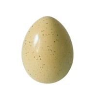 Keramické žlté veľkonočné vajíčko s čiernymi bodkami