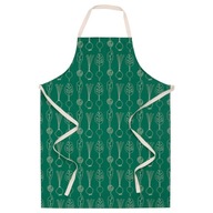 IKEA TORVFLY Kuchynská zástera zelená vzor 68x90 cm 100% bavlna IKEA TORVFLY Kuchynská zástera zelená vzor 68x90 cm 100% bavlna