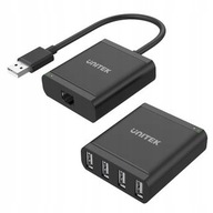 USB 2.0 krútený pár predlžovací kábel 4xUSB Unitek Y-2516 USB 2.0 krútený pár predlžovací kábel 4xUSB Unitek Y-2516