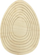 Drevený krúžok na lapač snov Macrame Egg Drevený krúžok na lapač snov Macrame Egg