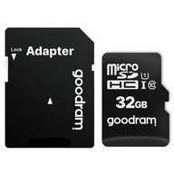 PAMÄŤOVÁ KARTA GOODRAM 32 GB MICRO SD HC CLASS 10 PAMÄŤOVÁ KARTA GOODRAM 32 GB MICRO SD HC CLASS 10
