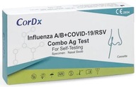 NAJDLHŠÍ DÁTUM: 12-2025 COMBO 4v1 Cordx Test Covid-19 Influenza A/B RSV