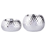 STRIEBORNÝ STOJAN NA SVIEČKU GLAMOUR TEALIGHT, SADA 2 kusov STRIEBORNÝ STOJAN NA SVIEČKU GLAMOUR TEALIGHT, SADA 2 kusov