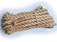 Točené plachtárske jutové lano, šnúra 18mm, 10m