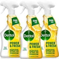 Dettol sprej na čistenie a dezinfekciu Multifunkčný citrón 3 x 500 ml Dettol sprej na čistenie a dezinfekciu Multifunkčný citrón 3 x 500 ml