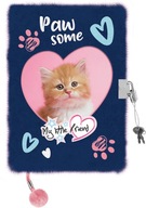 Diár s visiacim zámkom, chlpatý A5 96k Ginger Kitty MY Diár s visiacim zámkom, chlpatý A5 96k Ginger Kitty MY