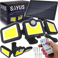 SOLÁRNE LED ZÁHRADNÉ LAMPY SENZOR POHYBU SAMOSTATNÝ PANEL DIAĽKOVÝ 3V1