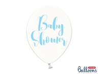 Balóny 30 cm, Baby Shower, Crystal Clear 6 ks.