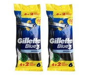Gillette Blue3 Smooth Razor SET 2x6 ks. NOVINKA 120 HOLENÍ Gillette Blue3 Smooth Razor SET 2x6 ks. NOVINKA 120 HOLENÍ