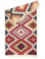 Boho Kilim koberec tkaný módny 120x160cm aztécky Boho Kilim koberec tkaný módny 120x160cm aztécky