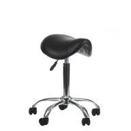 Sedlová kadernícka kozmetická stolička 9909 čierna