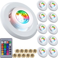 10x LED OSVETLENIE REŠTAURÁCIE, DIAĽKOVÉ OVLÁDANIE ZMENY FARBY 10x LED OSVETLENIE REŠTAURÁCIE, DIAĽKOVÉ OVLÁDANIE ZMENY FARBY