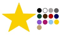 Ozdobný prívesok s prelamovanými farbami STAR