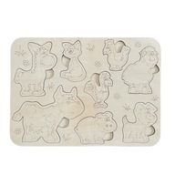 Drevené edukačné puzzle zvieratká Drevené edukačné puzzle zvieratká