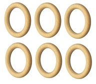 Drevené krúžky na makramé záclonovú tyč, 100 ks. Drevené krúžky na makramé záclonovú tyč, 100 ks.