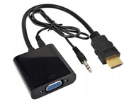 ADAPTÉR ADAPTÉR KONVERTOR Z HDMI NA VGA+AUDIO