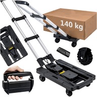 RUČNÁ SKLADOVÁ PLOŠINA SKLADAČNÁ RUKOVÄŤ 140KG 5 KOLIES RUČNÁ SKLADOVÁ PLOŠINA SKLADAČNÁ RUKOVÄŤ 140KG 5 KOLIES