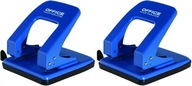 Kancelárske výrobky modrá kancelárska dierovačka x2