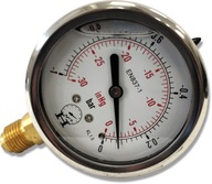 VÁKUOMER HYDRAULICKÝ MANOMETER -1 až 0 BAR DNO VÁKUOMER HYDRAULICKÝ MANOMETER -1 až 0 BAR DNO