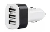NABÍJAČKA DO AUTO 3xUSB BIELA UNIVERZÁLNA USB NABÍJAČKA DO AUTO 3xUSB BIELA UNIVERZÁLNA USB