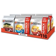 Kapsuly Tassimo Megapack, čierna sada kávových zmesí, 5+1 balenie ZADARMO! Kapsuly Tassimo Megapack, čierna sada kávových zmesí, 5+1 balenie ZADARMO!