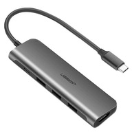 UGREEN Adaptér 5v1 USB-C na HDMI 3x USB 3.0 Type-C