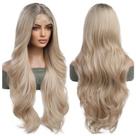 Parochňa blond vlasy vlny AKO PRÍRODNÉ dlhé vlnité ČIPKY PREDNÉ 80cm Parochňa blond vlasy vlny AKO PRÍRODNÉ dlhé vlnité ČIPKY PREDNÉ 80cm